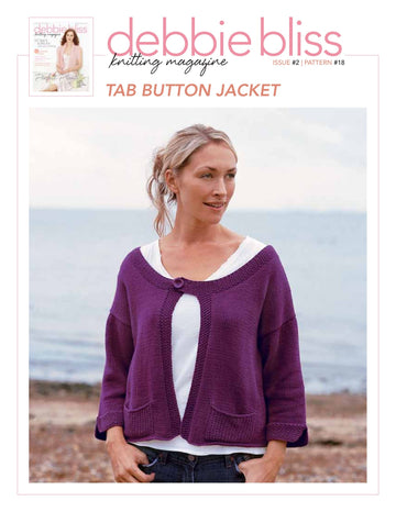 Debbie Bliss Tab Button Jacket PDF