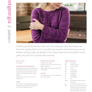 SweetGeorgia Sea Thistle Jumper Knitting Pattern