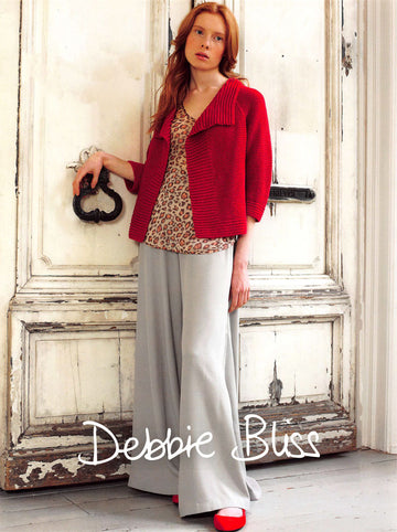 Debbie Bliss Garter Stitch Jacket Knitting Pattern