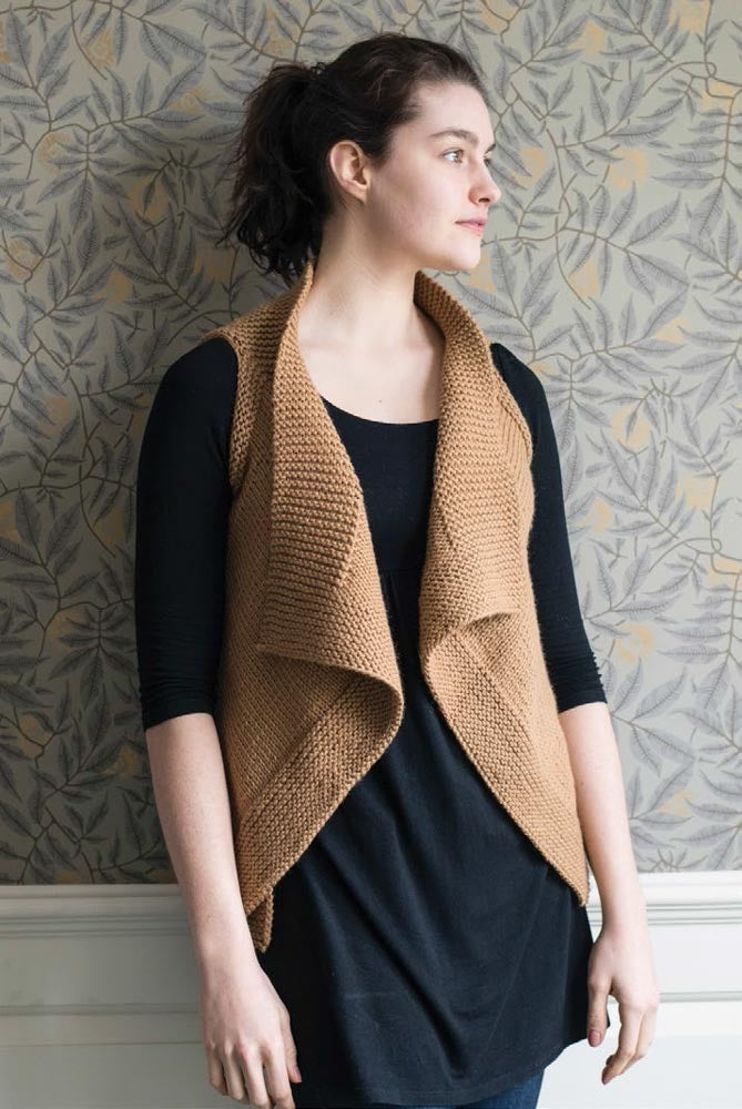 Berroco Brooklin Vest- Portfolio Waistcoat Knitting Pattern