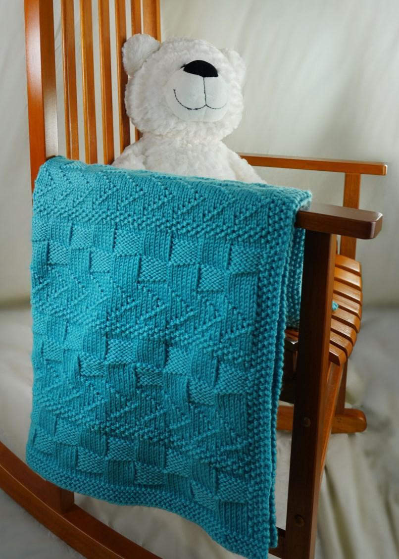 Cascade Yarns C Textured Lap Throw Blanket Knitting Pattern
