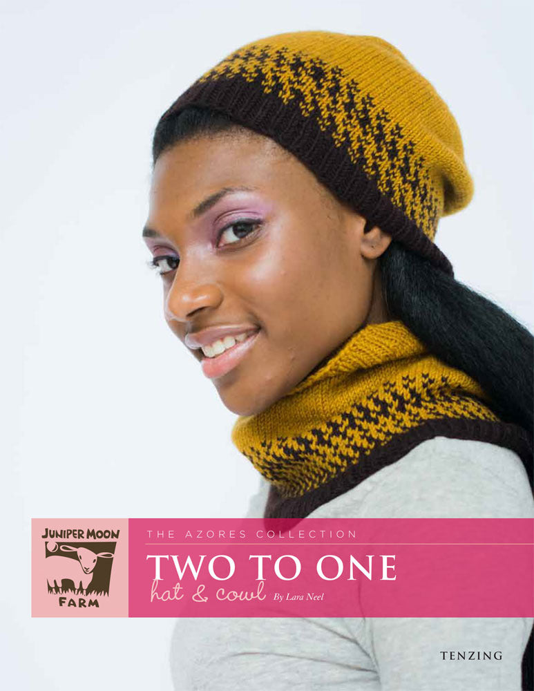 Two To One Hat & Cowl in Juniper Moon Tenzing - PDF