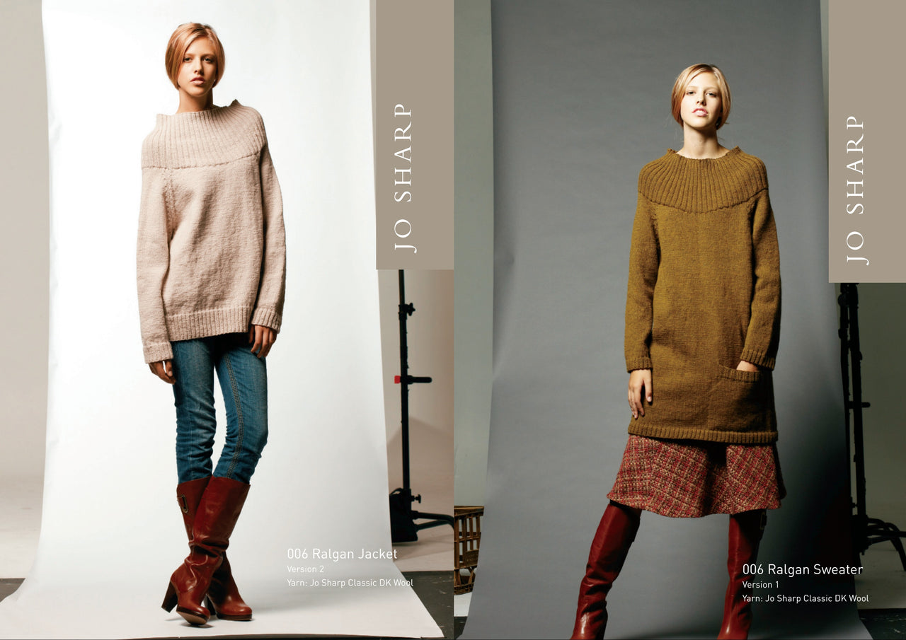 Jo Sharp Raglan Sweater Jumper Knitting Pattern