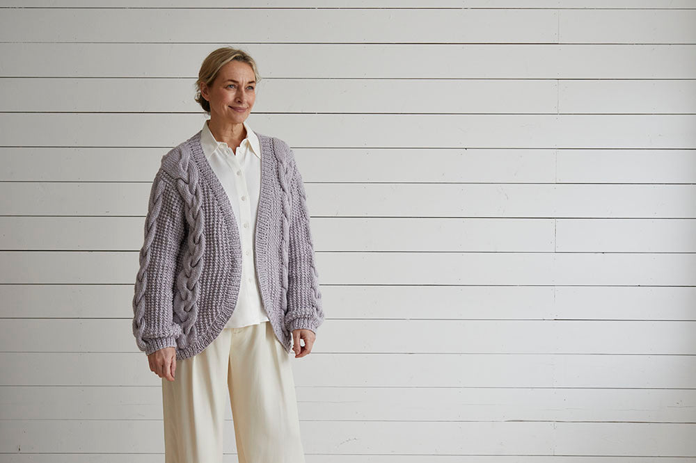 Debbie Bliss Curved Edge Jacket Knitting Pattern
