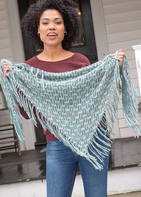 Olivet Shawl Cape Knitting Pattern