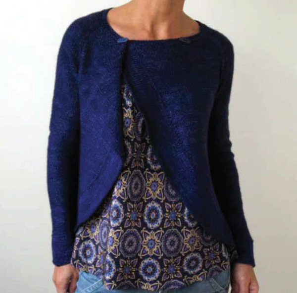Madelinetosh Fall Away Cardigan Knitting Pattern