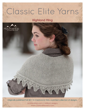 Classic Elite Yarns Highland Fling Wrap Knitting Pattern