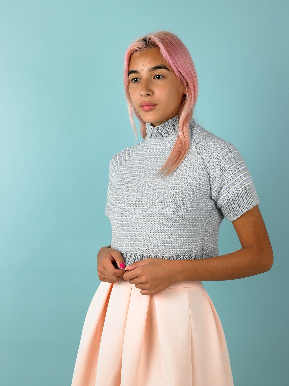 Paintbox Yarns Sunbeam Short Sleeve Jumper Knitting Pattern