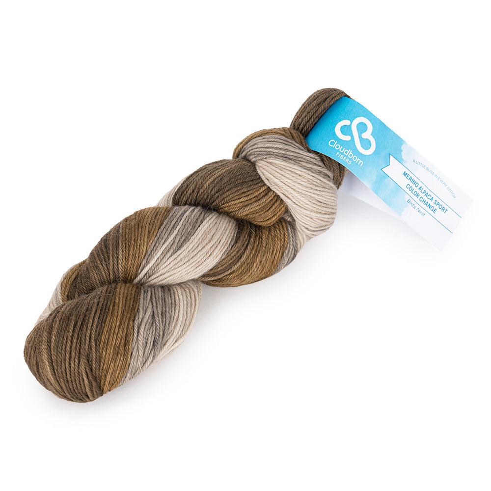 Cloudborn Merino Alpaca Sport Color Change Yarn - Merino Wool Sport