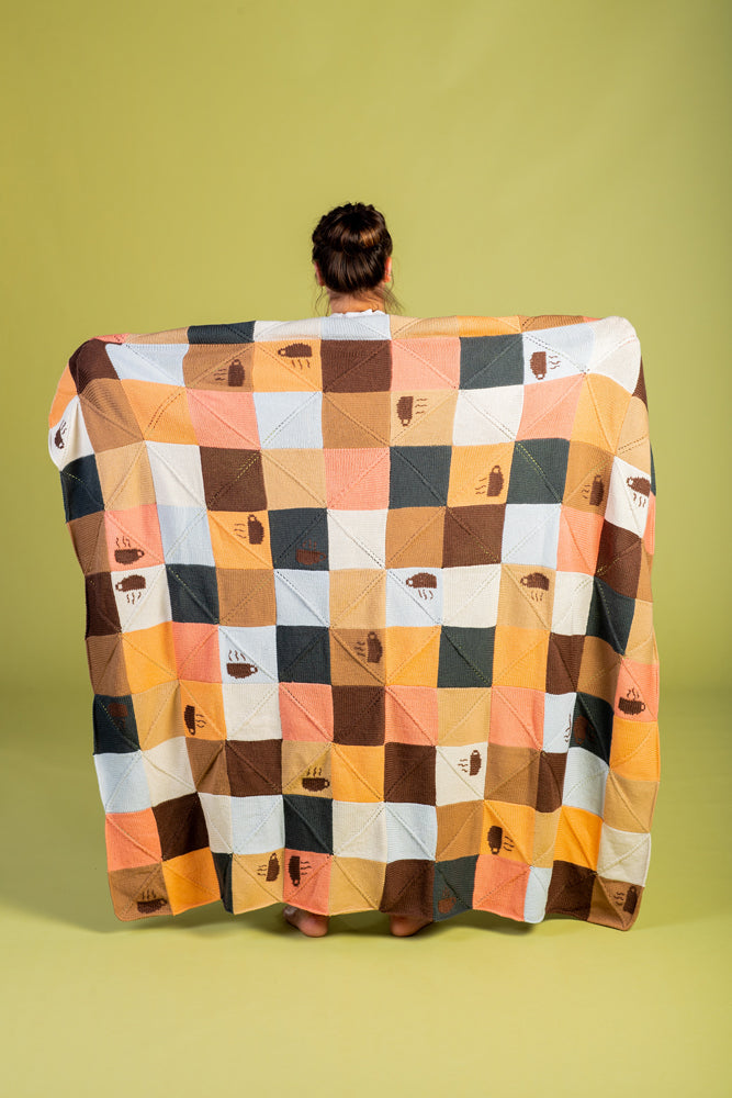 Paintbox Yarns Pumpkin Spice Afghan Knitting Pattern