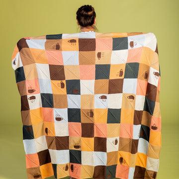 Paintbox Yarns Pumpkin Spice Afghan Knitting Pattern