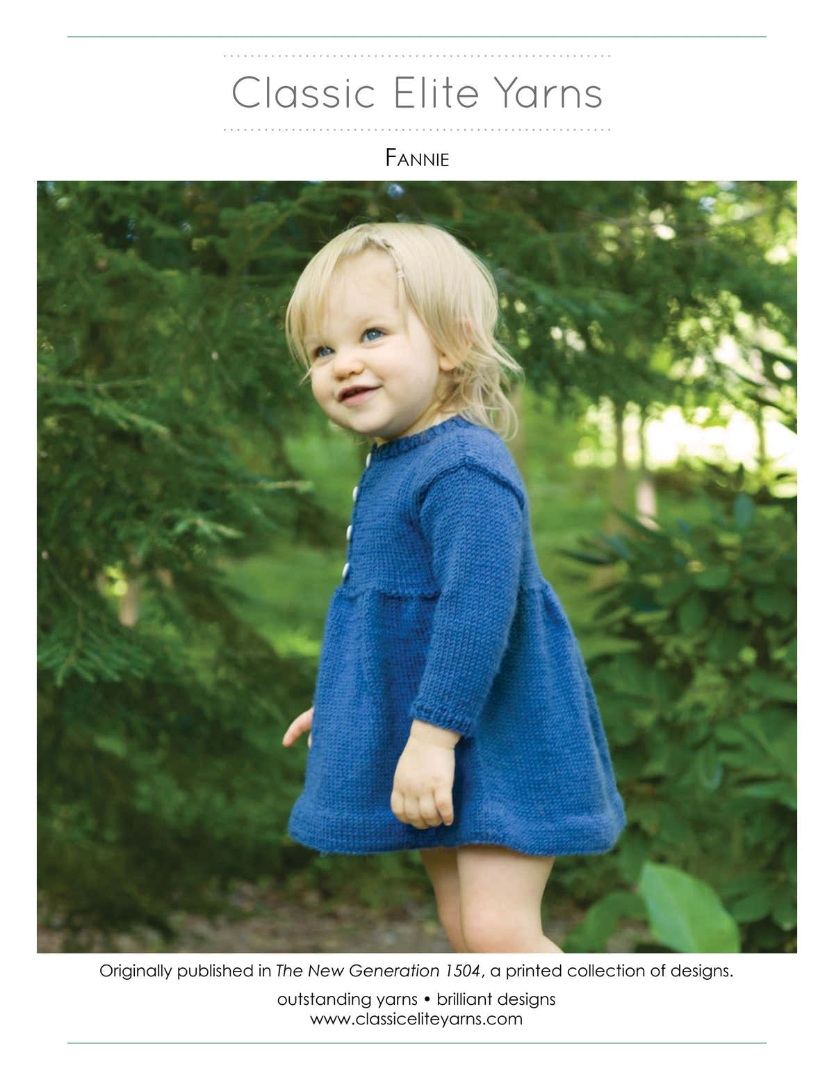 Classic Elite Yarns Fannie Dress Knitting Pattern