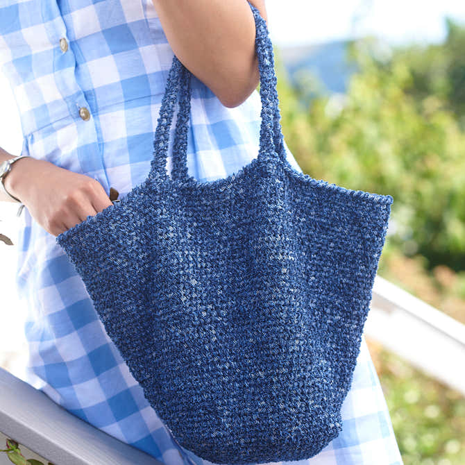 Berroco 417 Gingham Bag Crochet Pattern