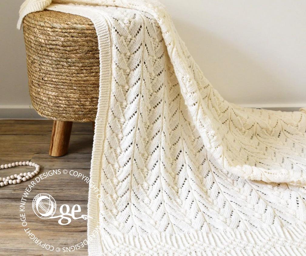 Cathedral Heirloom Baby Blanket - P069