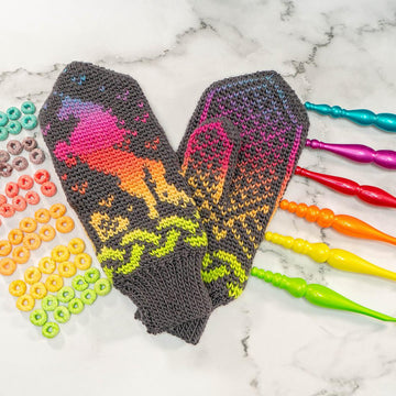 Unicorn Crochet Mittens