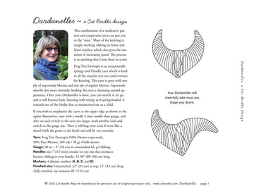 Cat Bordhi Dardanelles Wrap Knitting Pattern