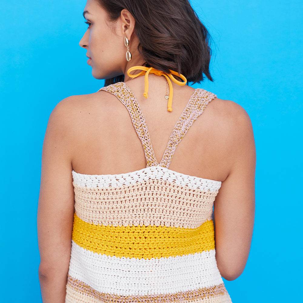 Paintbox Yarns Del Mar Beach Dress Crochet Pattern