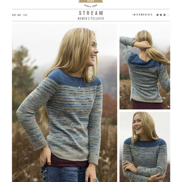 Swans Island Stream Pullover Jumper Knitting Pattern
