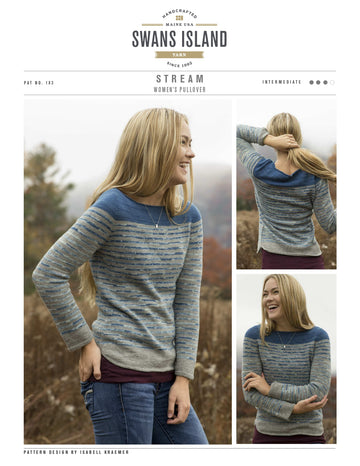 Swans Island Stream Pullover Jumper Knitting Pattern