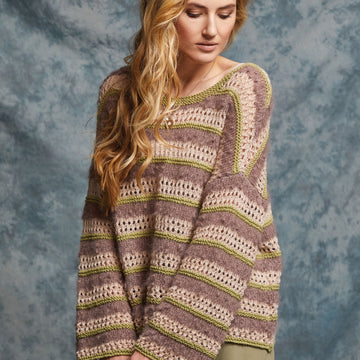 Taro Sweater in Rowan Creative Linen, Fine Lace & Kidsilk Haze