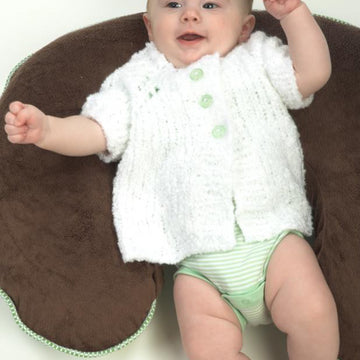 Baby Cardigan in Plymouth Yarn Dreamland Fancy - 2030 - PDF