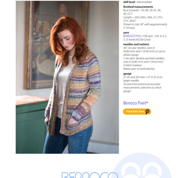 Berroco Granger Cardigan Knitting Pattern