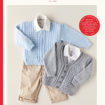 Sirdar V-Neck Sweaters Cardigan Knitting Pattern