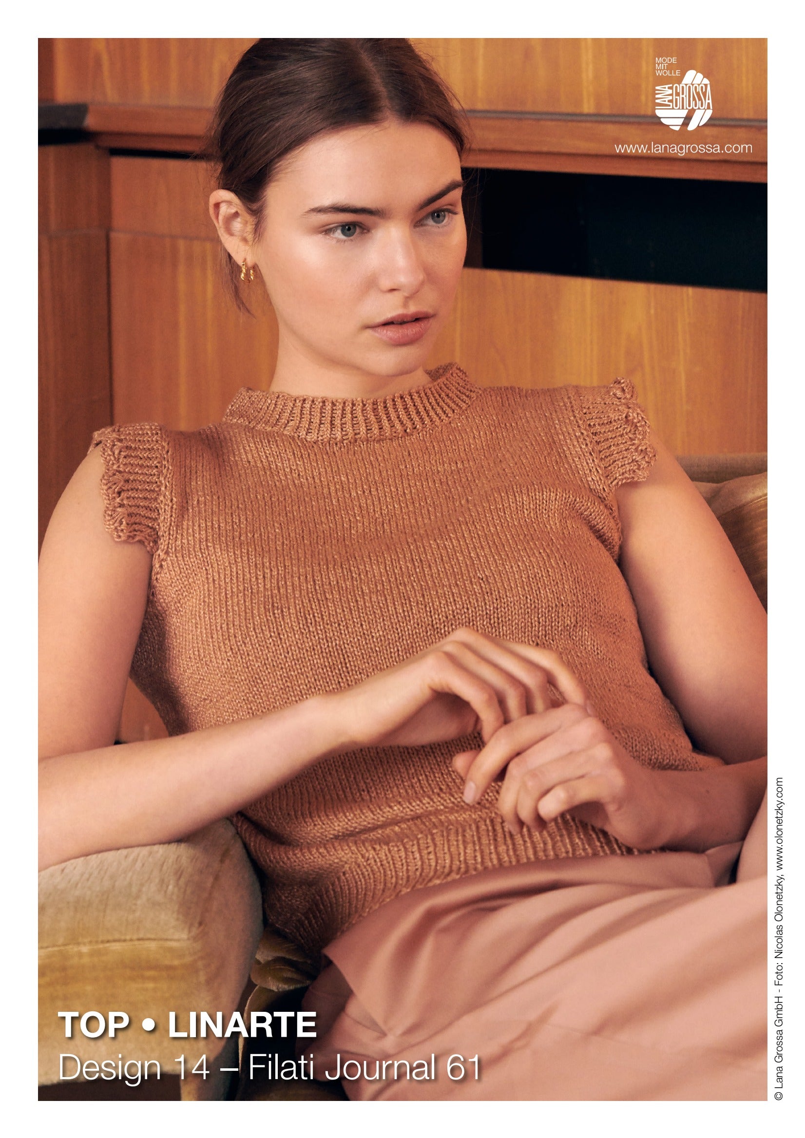 Lana Grossa 14 Top Jumper Knitting Pattern