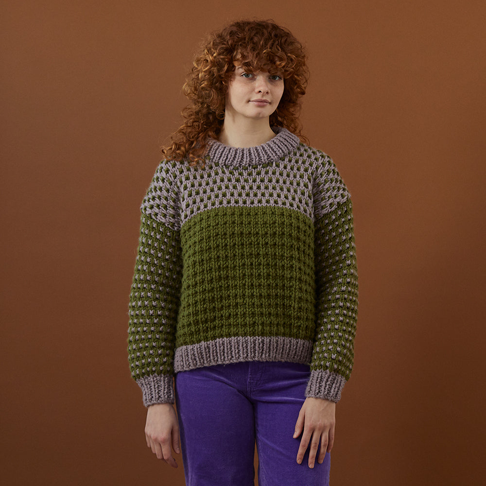 Debbie Bliss Fleck Stitch Sweater Knitting Pattern