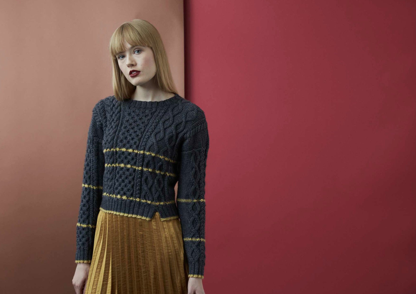 Debbie Bliss Grete Sweater Knitting Pattern