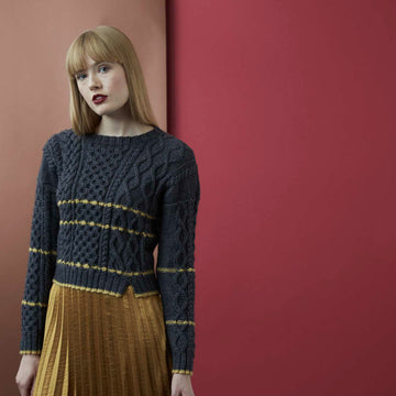 Debbie Bliss Grete Sweater Knitting Pattern