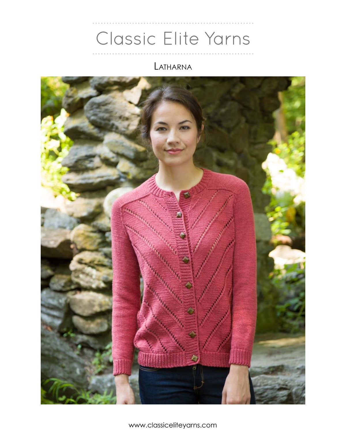 Classic Elite Yarns Latharna Cardigan Knitting Pattern