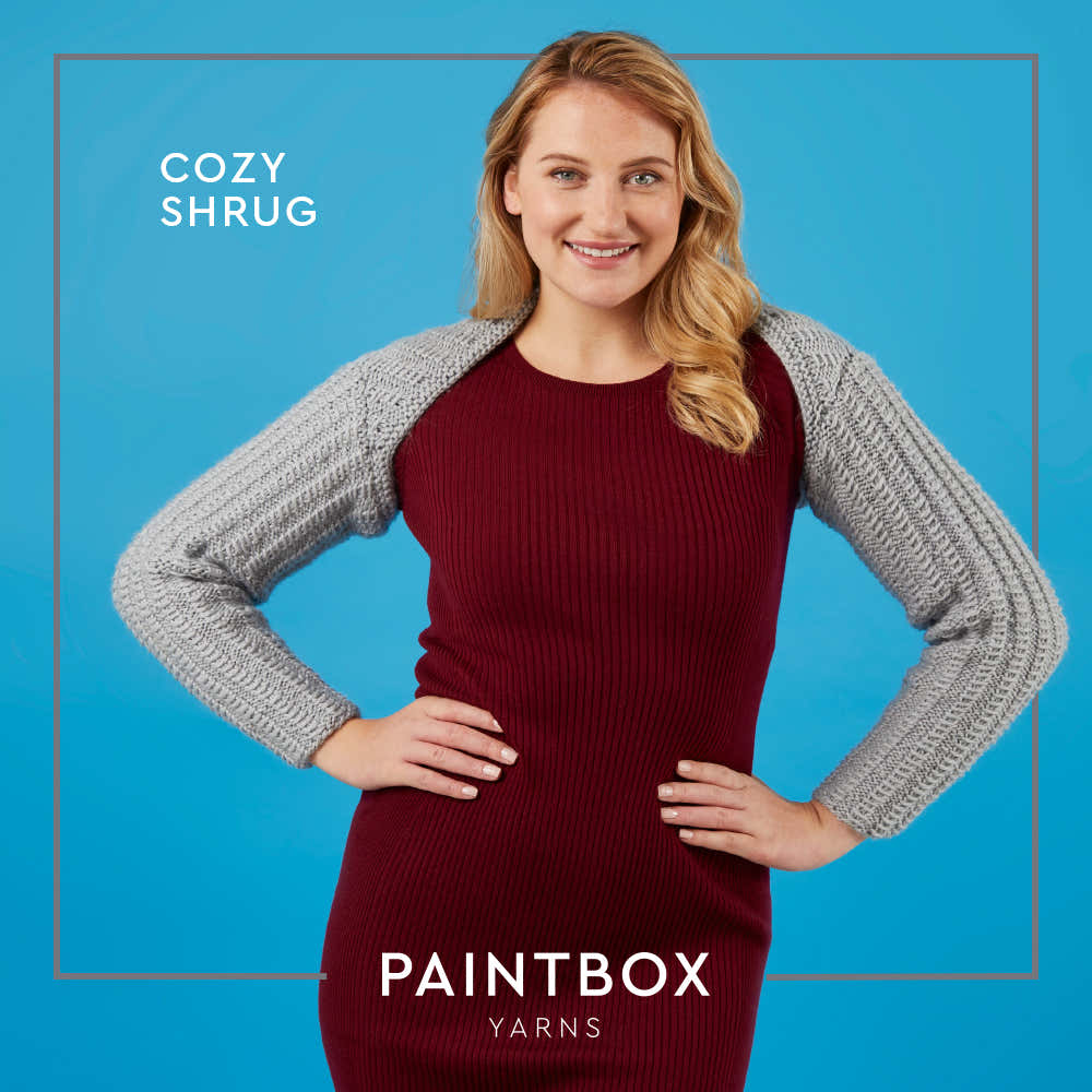 Paintbox Yarns Cozy Shrug Knitting Pattern