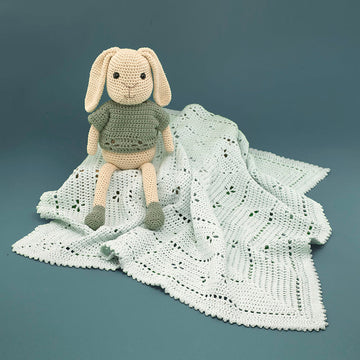 Paintbox Yarns Lullaby Blanket & Bunny Crochet Pattern