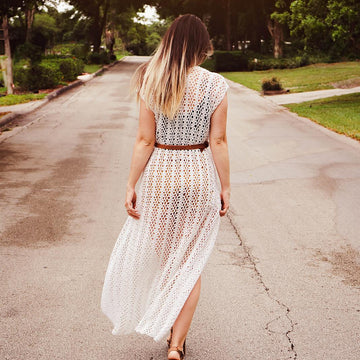 Long Summer Crochet Duster