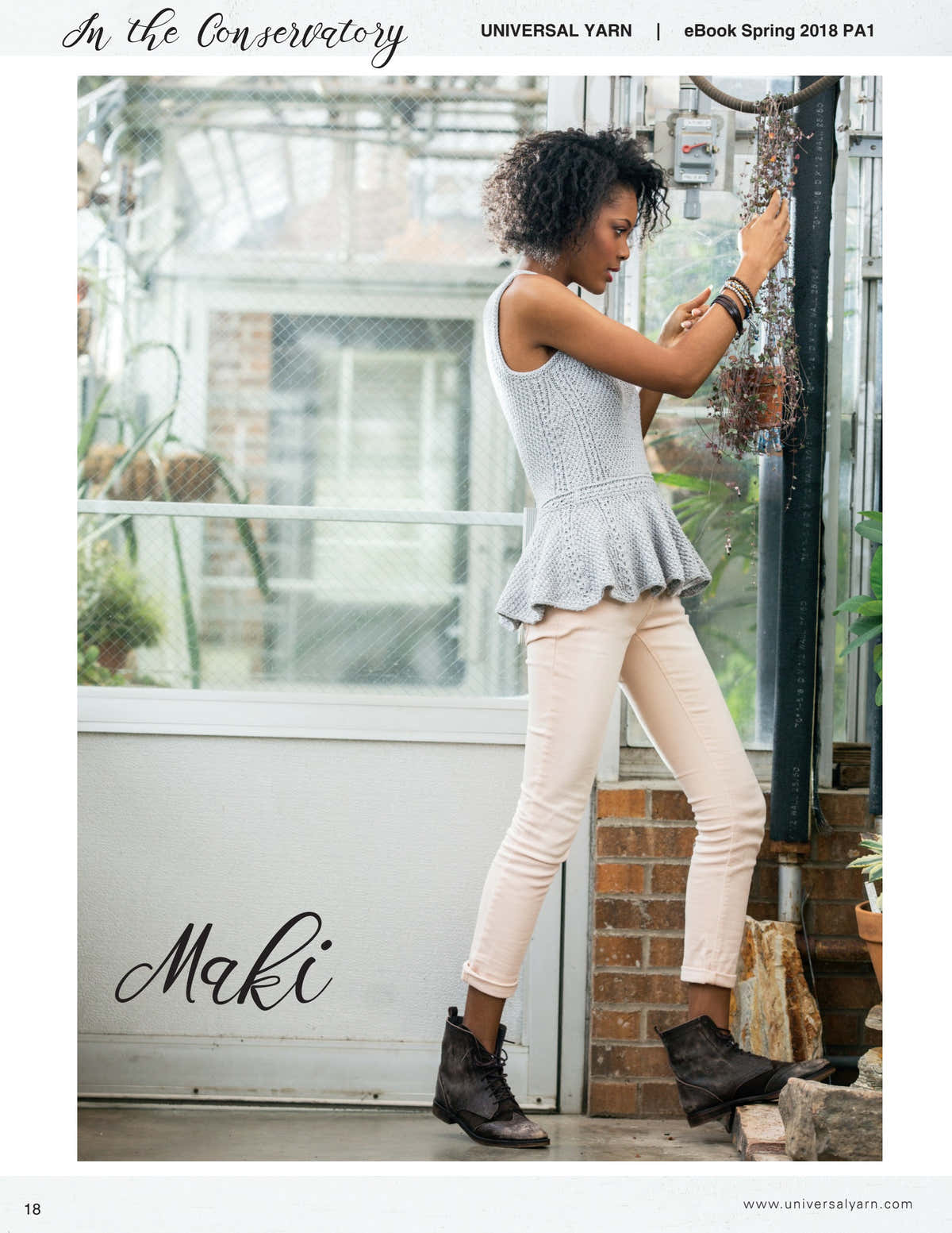 Universal Yarn Maki Jumper Knitting Pattern