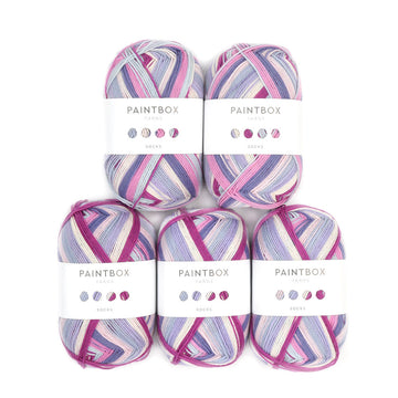 Paintbox Yarns Socks 5 Ball Value Pack Yarn - Wool 4 Ply
