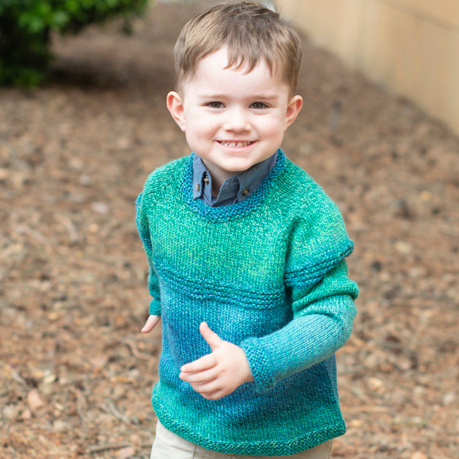 Cascade Yarns W Top Down Gradient Kid's Sweater Knitting