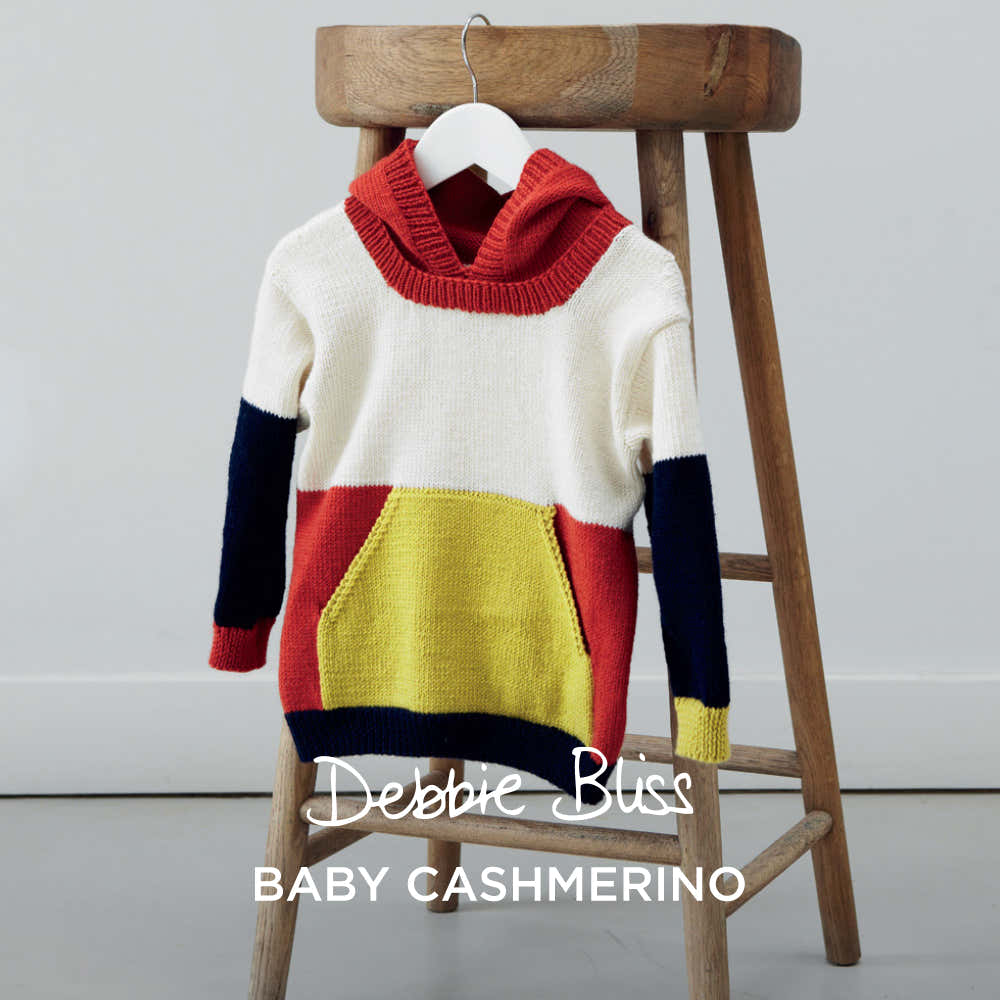 Debbie Bliss Colour Block Hoodie Knitting Pattern