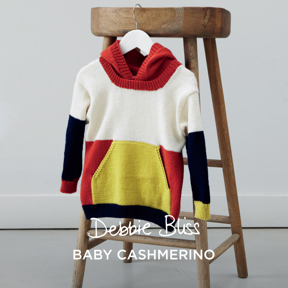 Debbie Bliss Colour Block Hoodie Knitting Pattern