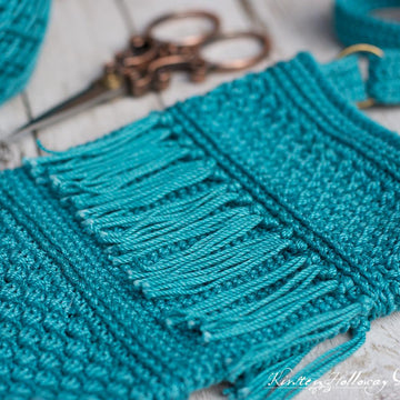 Embroidered Crochet Phone Purse
