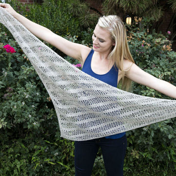 Ridged Shawl Wrap Knitting Pattern