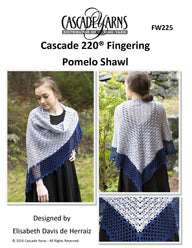 Cascade Yarns W Pomelo Shawl Wrap Knitting Pattern