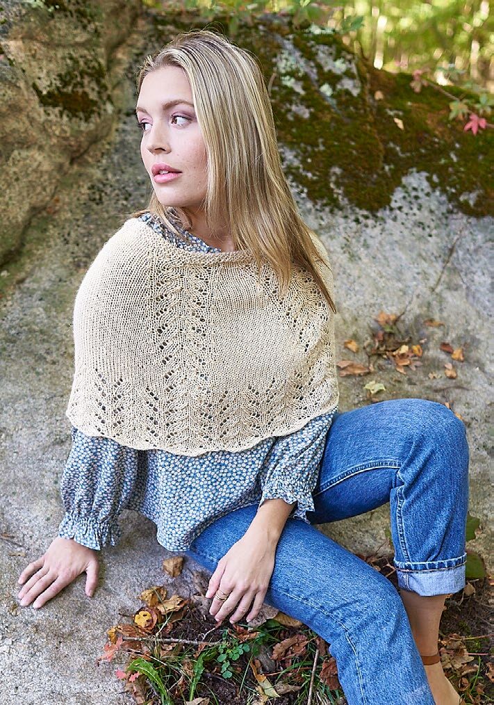 Eirian Poncho Cape Knitting Pattern