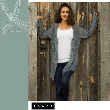 Louet Lizbeth Cardigan Knitting Pattern