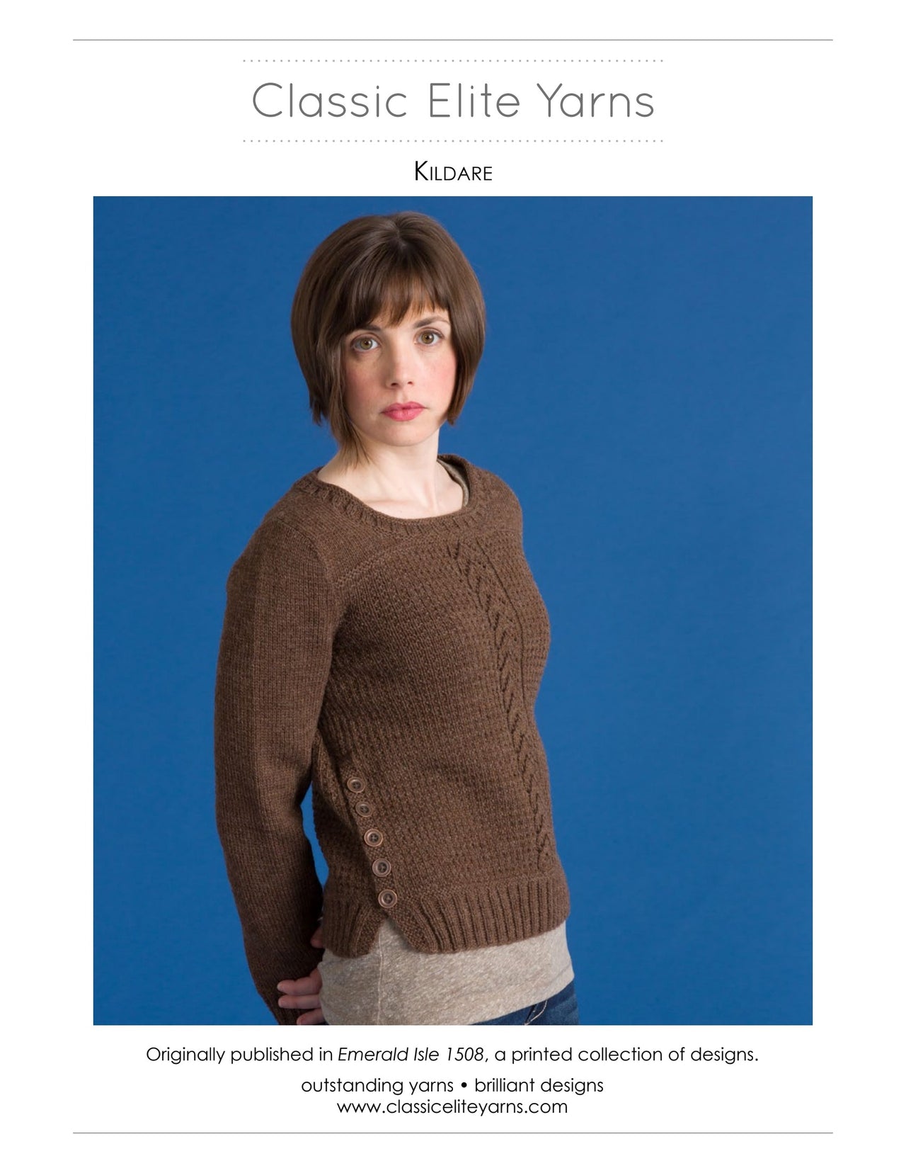 Classic Elite Yarns Kildare Jumper Knitting Pattern