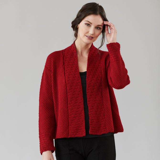 Stacy Charles Fine Yarns Julianne Cardigan Knitting Pattern
