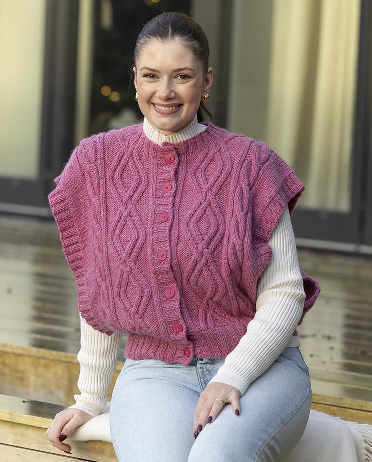 Turf Vest in Viking Garn Viking Wool