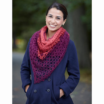 Valley Yarns Sidonie Shawl Crochet Pattern