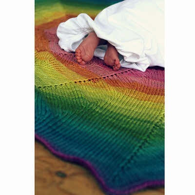Wonderland Yarns Colorburst Blanket Knitting Pattern